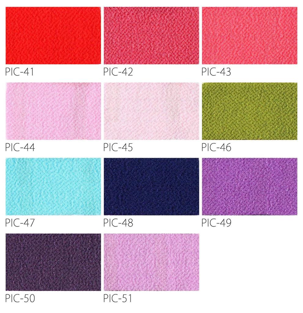 Nippon Chuko NBK Ichigoe 70cm Wide X 7m Size Matcha Green Chirimen, Plain, Approx. Cut, 46,