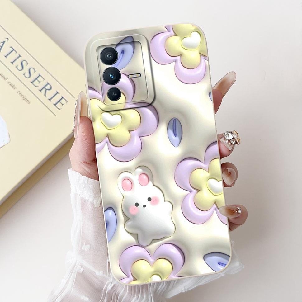 Fashion Panda Cover For Vivo V23 5G Case V2130 V2303 Soft Silicone TPU Fundas Phone Cases For Vivo V 23 V23 5G Back Cover Bumper