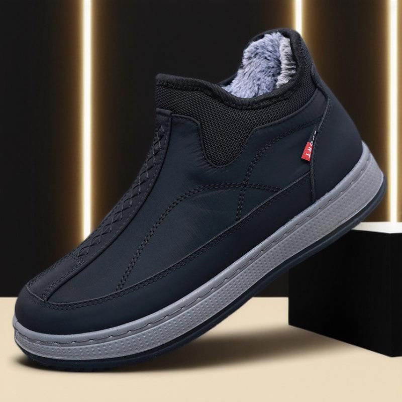 New Men Snow Boot Winter Cotton Shoes Comfortable Velvet And Thickening Shoes Simple Original Fashion Outdoor Waterproof Casual