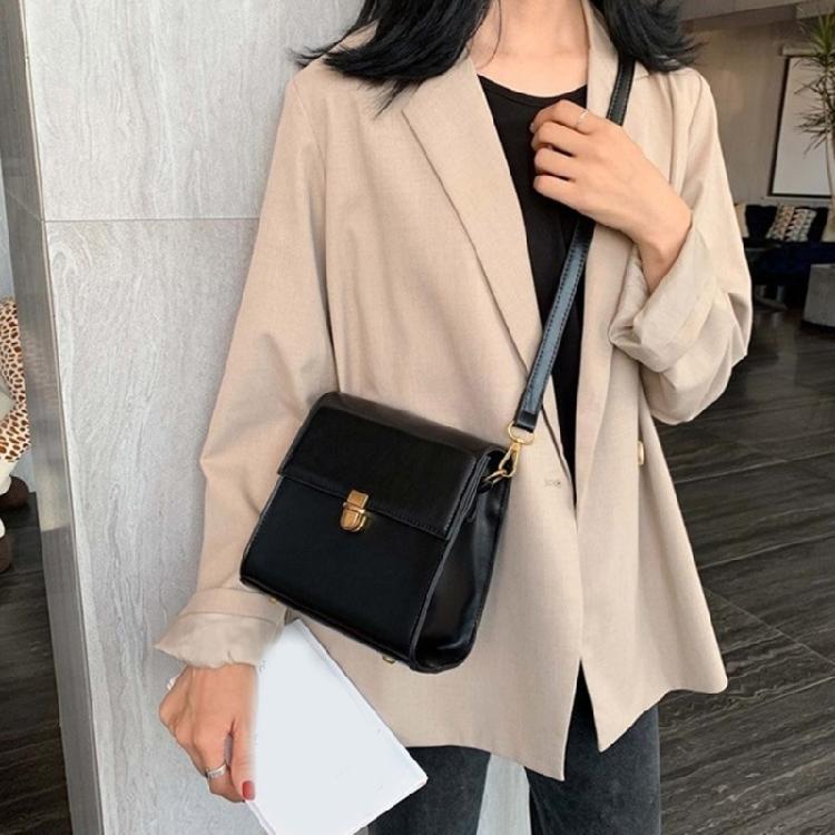Womens Mini Square Bag Casual Messenger Bag Trend Crossbody Bag PU Shoulder Bag