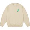 Palace FW24 P3 Glitter Crew Neck Sweatshirt With Triangle Logo Print Unisex Sweatshirt Lime P27CS071