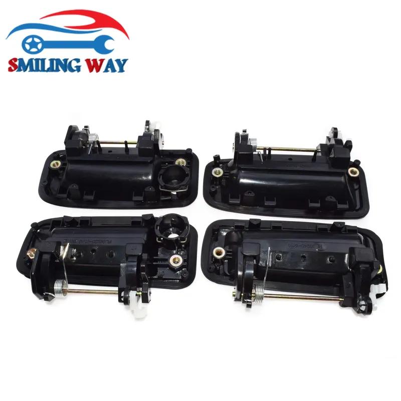 6 Pcs Black Outside Door Handle Front Rear Left Right & Door Locks For Toyota Corolla Geo Prizm 1.6L 1988 1989 1990 1991 1992