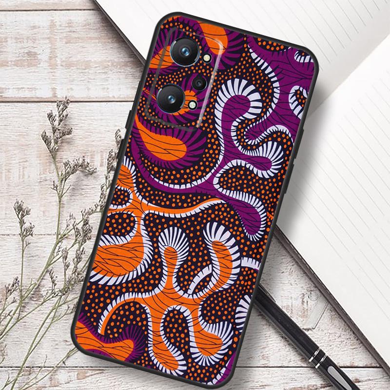African Style Fabric Print For Realme C75 C67 C61 C55 C53 C51 C21Y C25S GT 7 5 6 Pro GT 6T 10 11 12 13 14 Pro Plus Case
