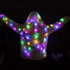 Mens Womens Colorful Glowing Jacket Led Colorful Luminous Clothing(Ship Without Battery )