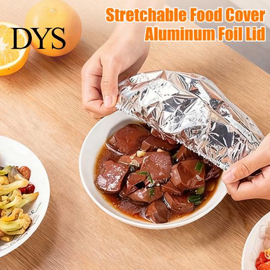 Reusable Food Wrap Aluminum Foil Heat-Retaining Cover, Covers, Thickened Cooking And Storage Lid Insulation Freshness-Preserving for Meal Prep,