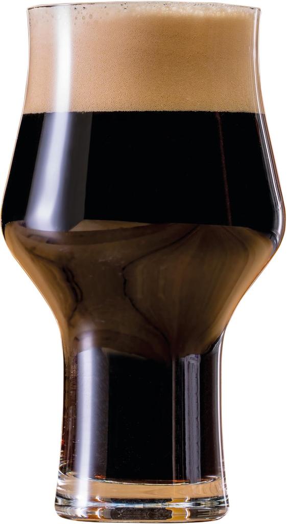 ZWIESEL GLAS Break-Resistant Beer Glasses, Beer Basic, for Stout Beer, 4-Piece Machine-Made Glass (l123650)