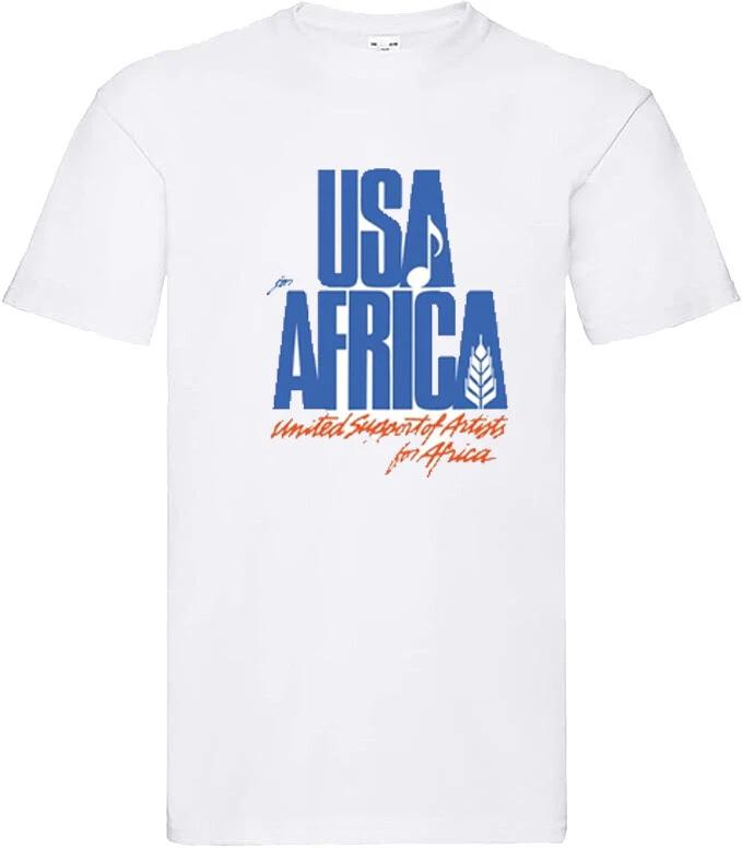 фильм кино ретро день рождения ужасы хэллоуин футболка для фанатов USA FOR AFRICA 3XL