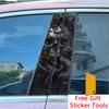 2pcs Halloween skull head snake Halloween viper Car Center Pillar Sticker B-Pillar Protective Film Decoration Decals