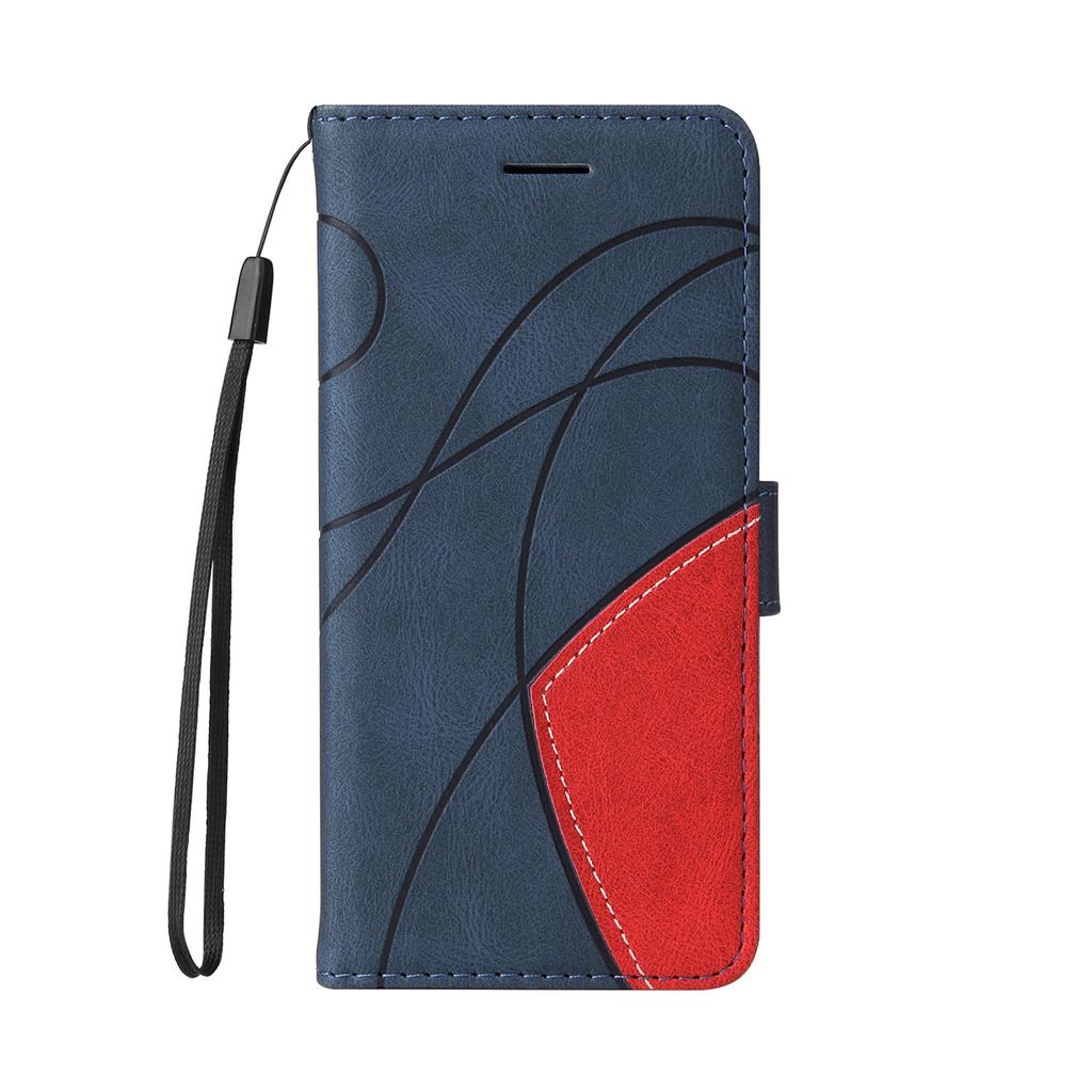 For Xiaomi 15 Leather Phone Case Stand Wallet with Bi-colour Splicing Design