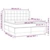 3128544 vidaXL Divan Bed with Mattress Dark Brown 180x200 Cm