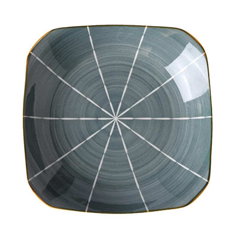 DRN Nordic Style Underglaze Ceramic Dinner Plate