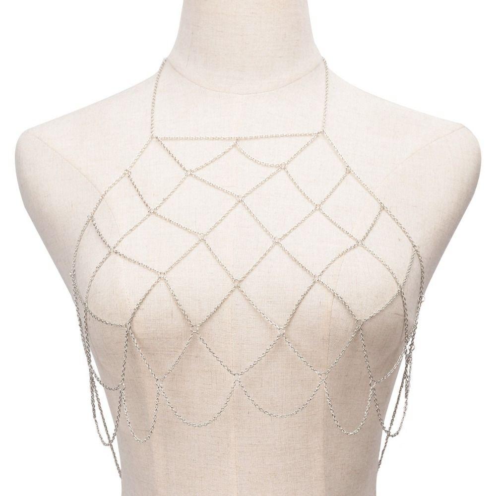 Sexy Collier Collares Bra Breast Chain Women Accessories Body Chain Maxi Necklace