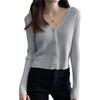 Women's Short Sweater Slim Fit Cardigan Jacket Knitted Cardigan Outerwear Top