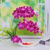 Simulated Butterfly Orchid Ceramic Flowerpot Fake Flower Set Decoration Home Livingroom Entrance Desktop Bonsai Ornaments Crafts