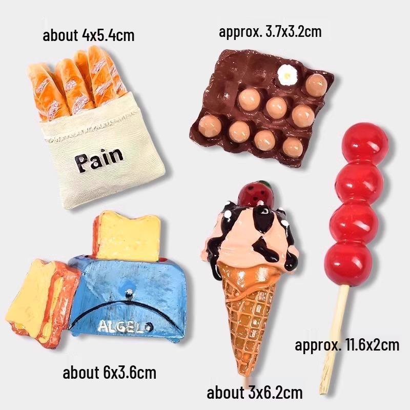 3D Stereoscopic Magnetic Food & Vegetable Fridge Magnets