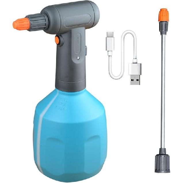 Electric Spray Bottle 1L/0.26 Gallon, Handheld Rechargeable Battery Powered Sprayer,Automatic Sprayer,Plant Mister For Plants In Lawn And Garden