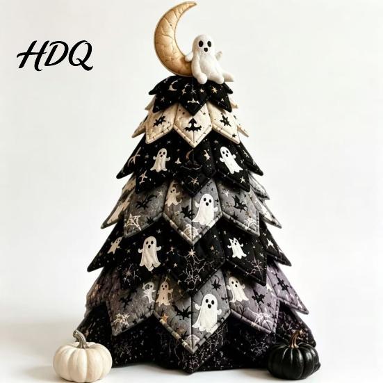 Idee Regalo Pensate Fatte a Mano Kit Creativo Patchwork Vintage Kit Artigianale Albero di Natale in Tessuto Trapuntato Fai-da-te Set da Cucito di Natale da Tavolo per Principianti