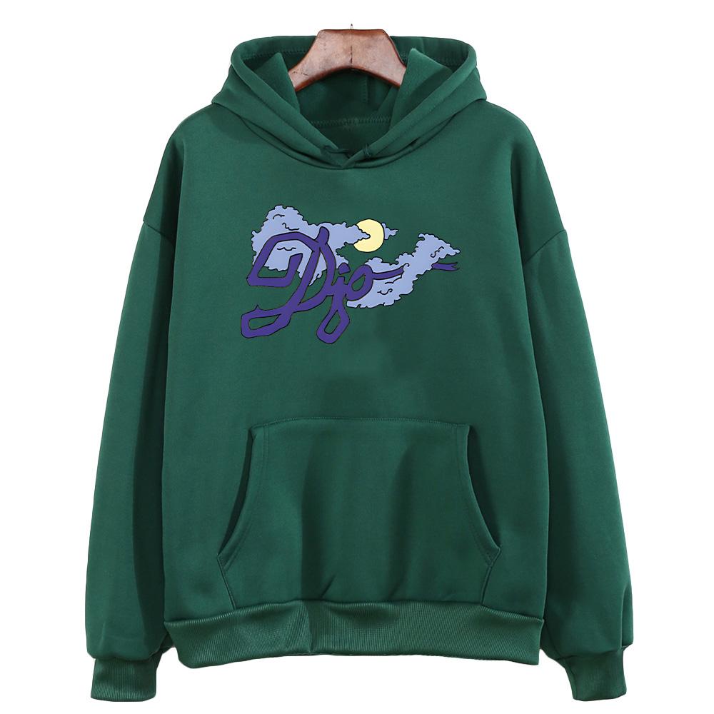 

Crux Deluxe Cityscape Pullover Hoodie Djo Joe Keery Merch Sweatshirt Autumn Winter Casual Hood Women Men Y2K Long Sleeve Clothes XL темно-зелений колір