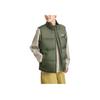 Skechers Sports Lifestyle Series Stand Collar Casual Comfortable Warm Down Vest Men Vest Stone-Green L424M112-01DN
