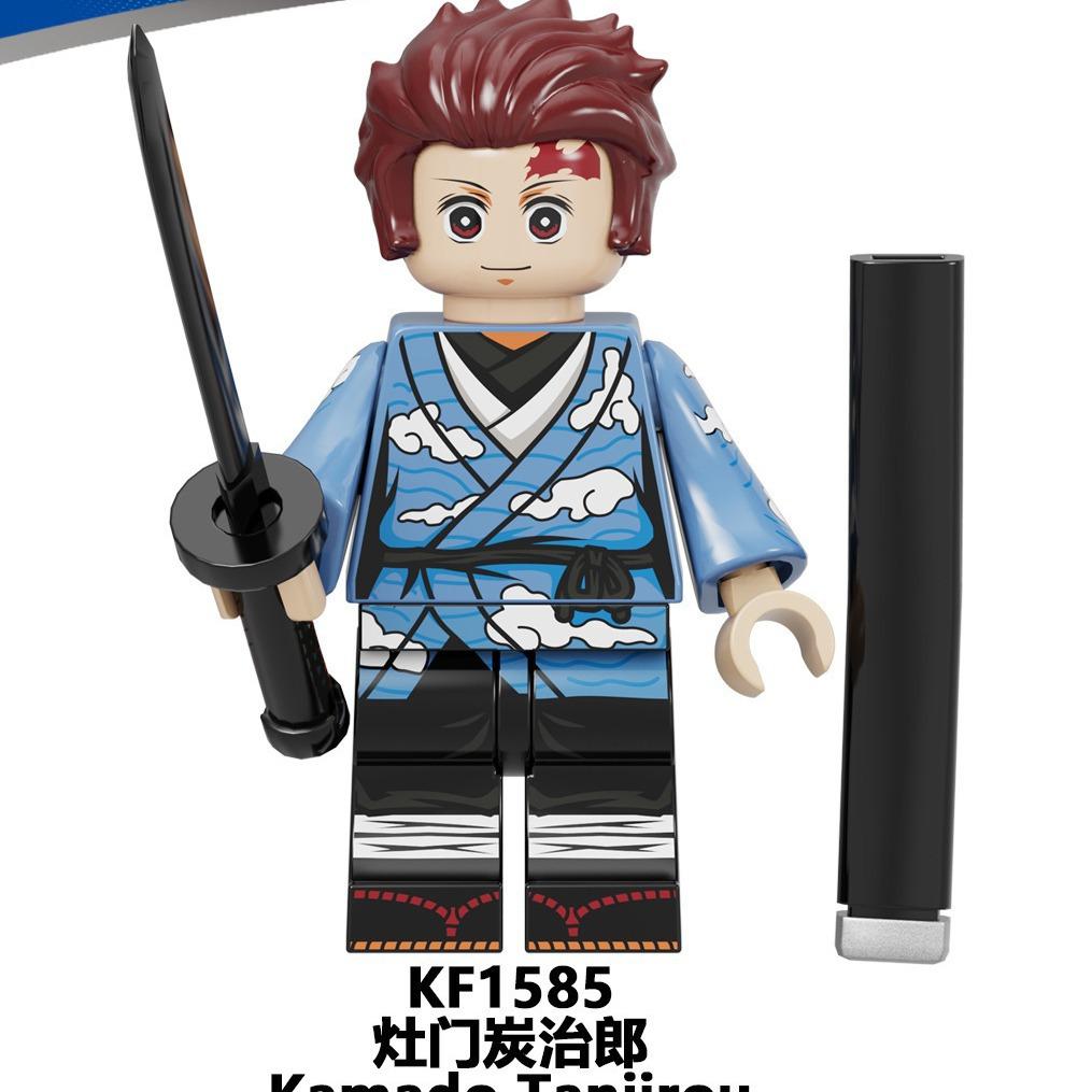 Kf6146 Ghost Exterminating Blade Building Block Miniature Small Particles Spliced Toy Bags Can Be Selected