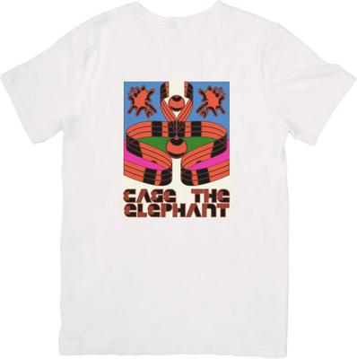 Cage The Elephant Musik Passend für Männer & Frauen Hochwertiges Baumwoll-T-Shirt Weiß.