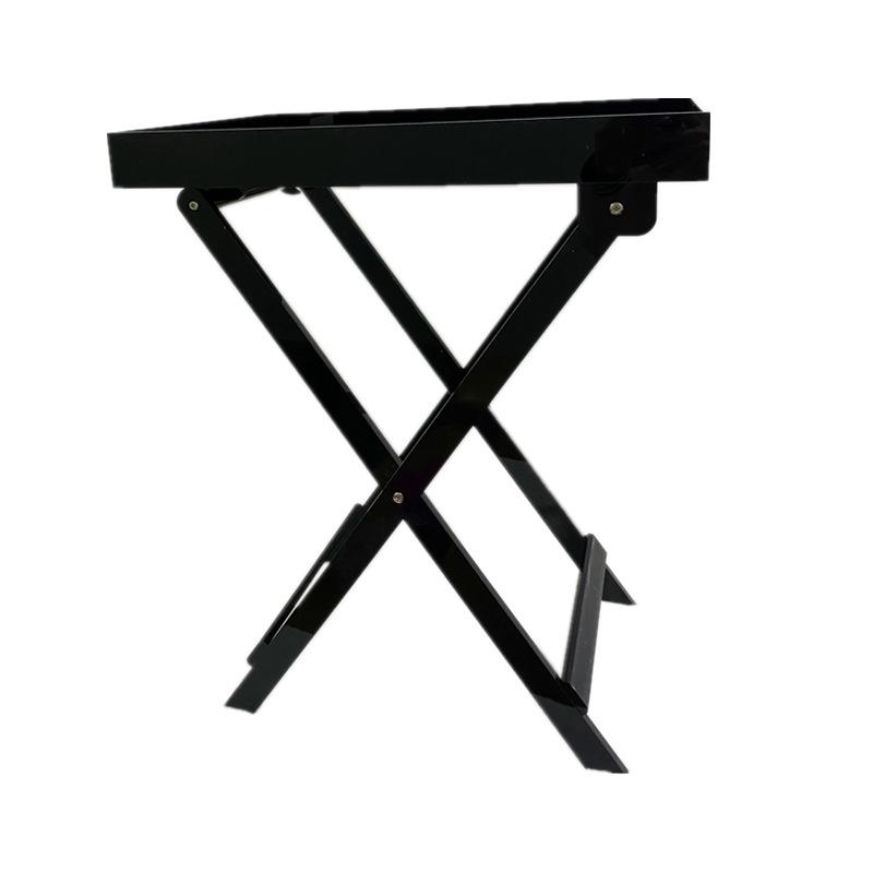 Nordic Acrylic Foldable Transparent Coffee Table - Sofa Side/End Table Furniture чёрный
