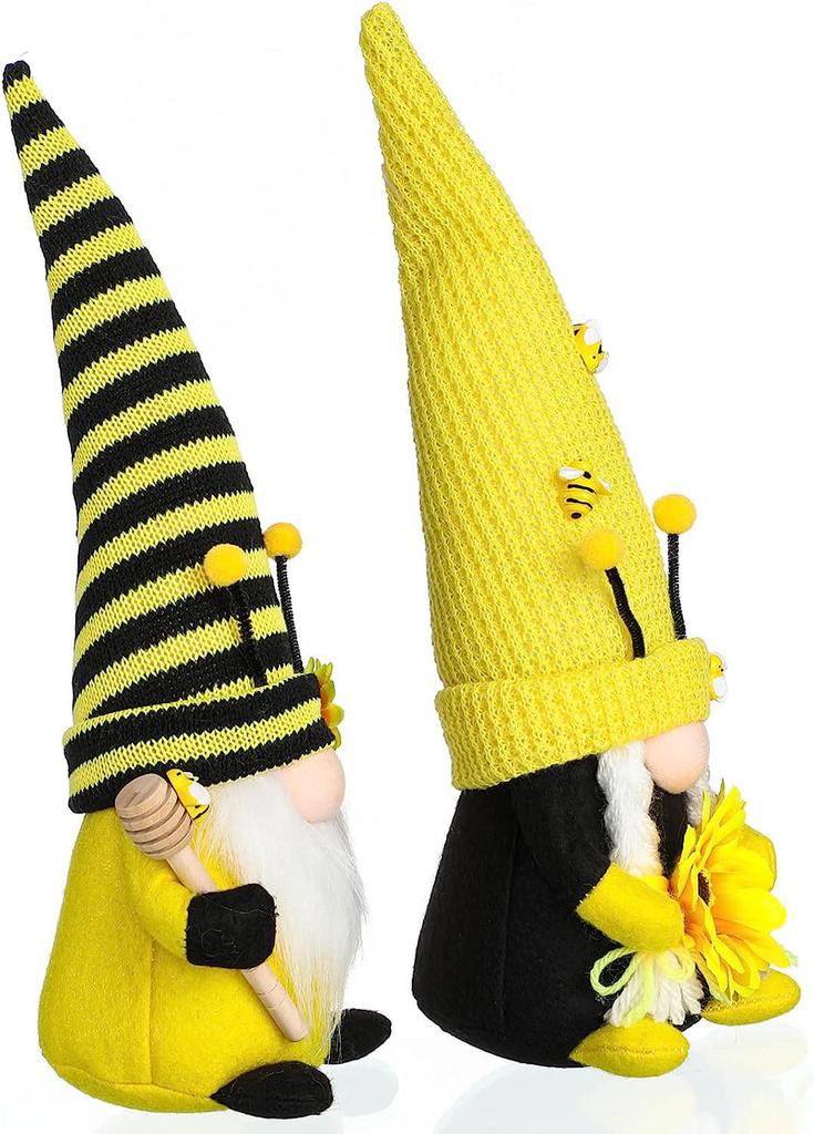 Bee Festival Sunflower Gnome Ornaments - Faceless Rudolph Doll Decor