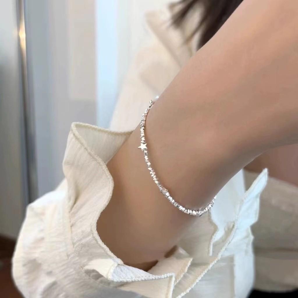 Starry Sophisticated Night Zirconia Bracelet For Women Elegant Copperplated Geometric Hand Jewelry