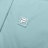 FILA Fleece Long Hooded Down Jacket Women outerwear Stone-Blue F11W443905FLB