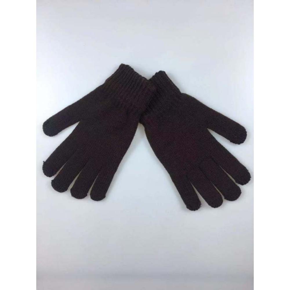Adult Imitation Cashmere Monochrome Thermal Touch Screen Knitted Gloves Men's Thickened Outdoor Riding Winter Models