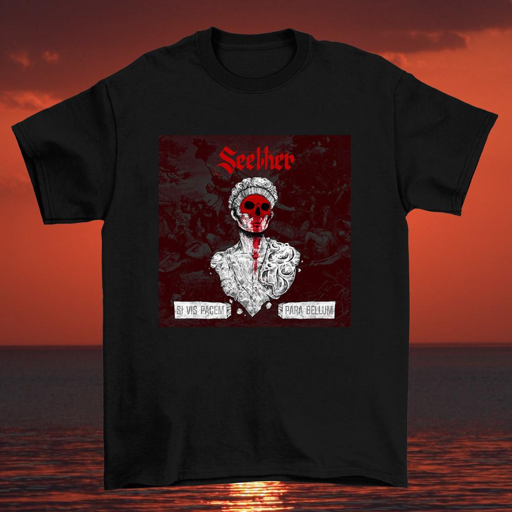

Si Vis Pacem Para Bellum Seether Black Cotton T Shirt Full Size S-5XL Unisex T-Shirt XL