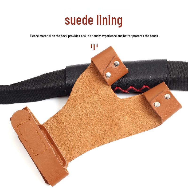 Traditional Mongolian Left-Hand Bow Handguard & Protective Glove for Archery