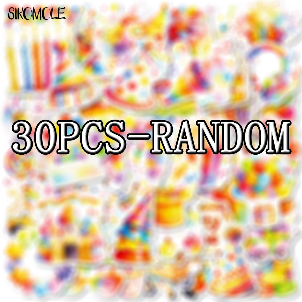103056PCS Birthday Party Graffiti Stickers Balloon Cake Candy Elements DIY Toys Guitar Luggage Suitcase Graffiti Sticker