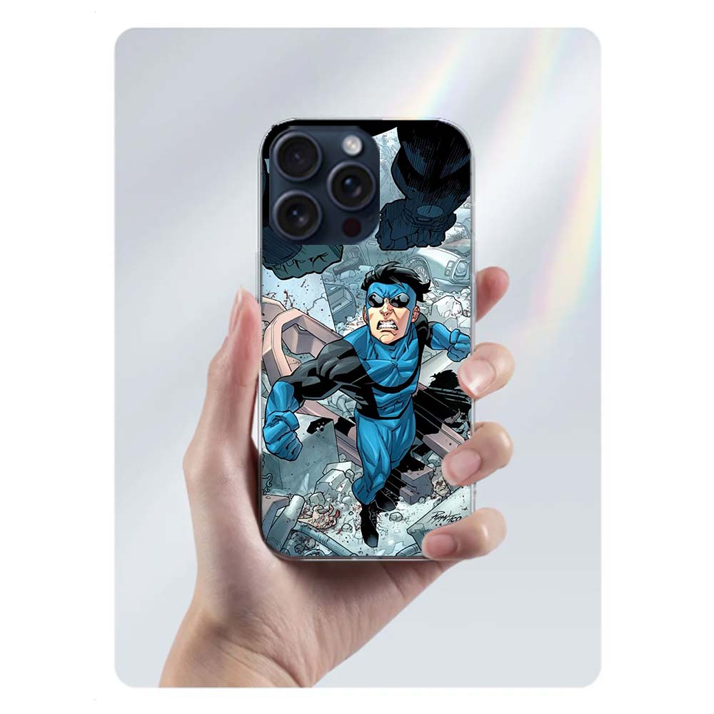 Cartoon Invincible Clear Phone Case For Iphone 17 Air 16 Pro Max 15 Pro 14 Plus 17E 16E 11 13 12 Mini Cover Cases Fundas Cell TP