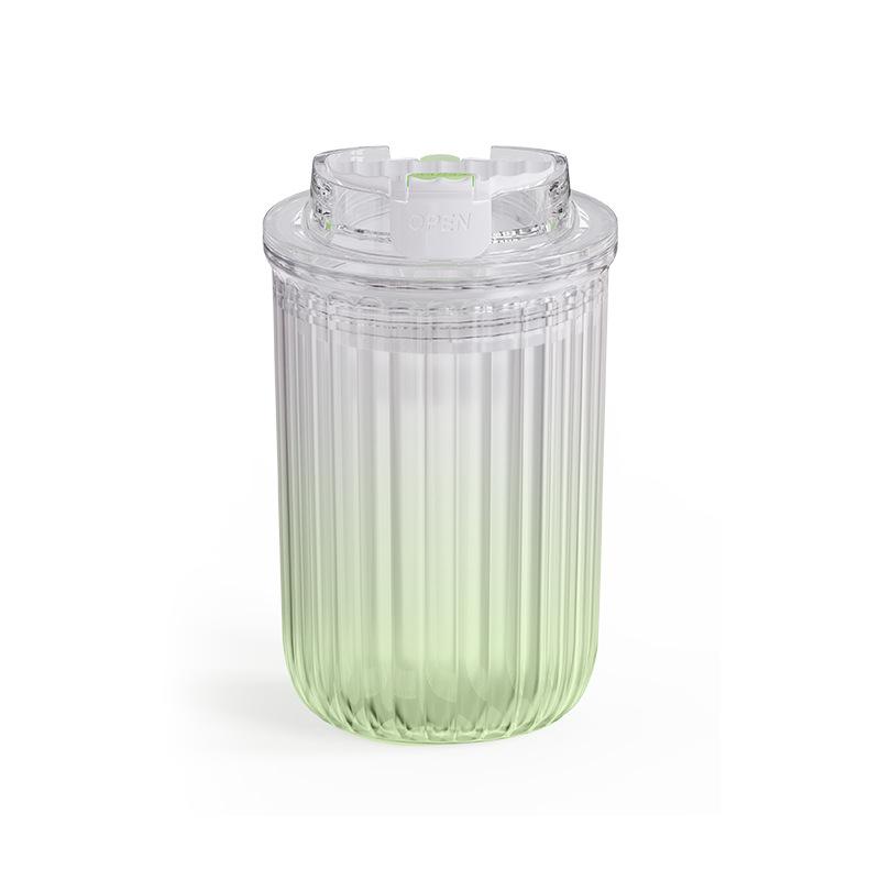

New Gradient Frosted Coffee Cup Outdoor Portable Men s and Women s Tumbler with Tea Infuser Plastic Straw Water Cup 480ML