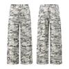 Unisex Retro Camouflage Multi-Pocket Wide-Leg Work Pants