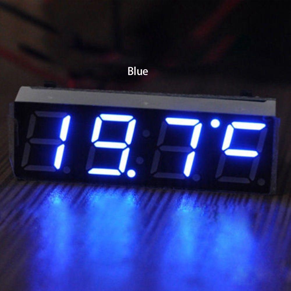 1PC Mini Digital Car 3in1 Car Electric Clock Portable Digital Timer Practical Durable LED Display Auto Replacement Parts
