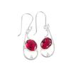 Pink Rubellite Gemstone 925 Sterling Silver Jewelry Handcrafted Earrings 1.60" EE-49-10