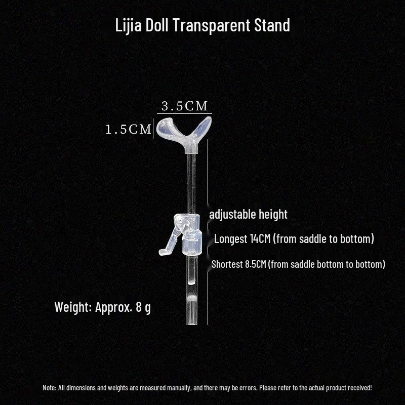Adjustable Stainless Steel Doll Stand for 30cm To 60cm BJD Dolls with Multiple Support Points