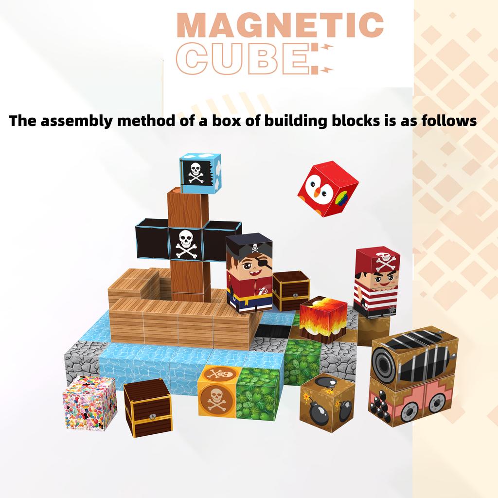 Magnetic Building Blocks Toy Building Blocks Full Set Of Children'S Diy Assembly Toy Building Blocks Table Building Games June 1