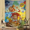 Trippie Rapper Singer Redd Cartoon Tapestry Home Decoration Hippie Bohemian Decoration Divination Home Decor