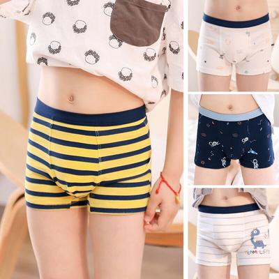 4 Teile/los Baumwolle Shorts Jungen Unterwäsche Kinder Unterwäsche Boxer Briefs Höschen Cartoon-Muster