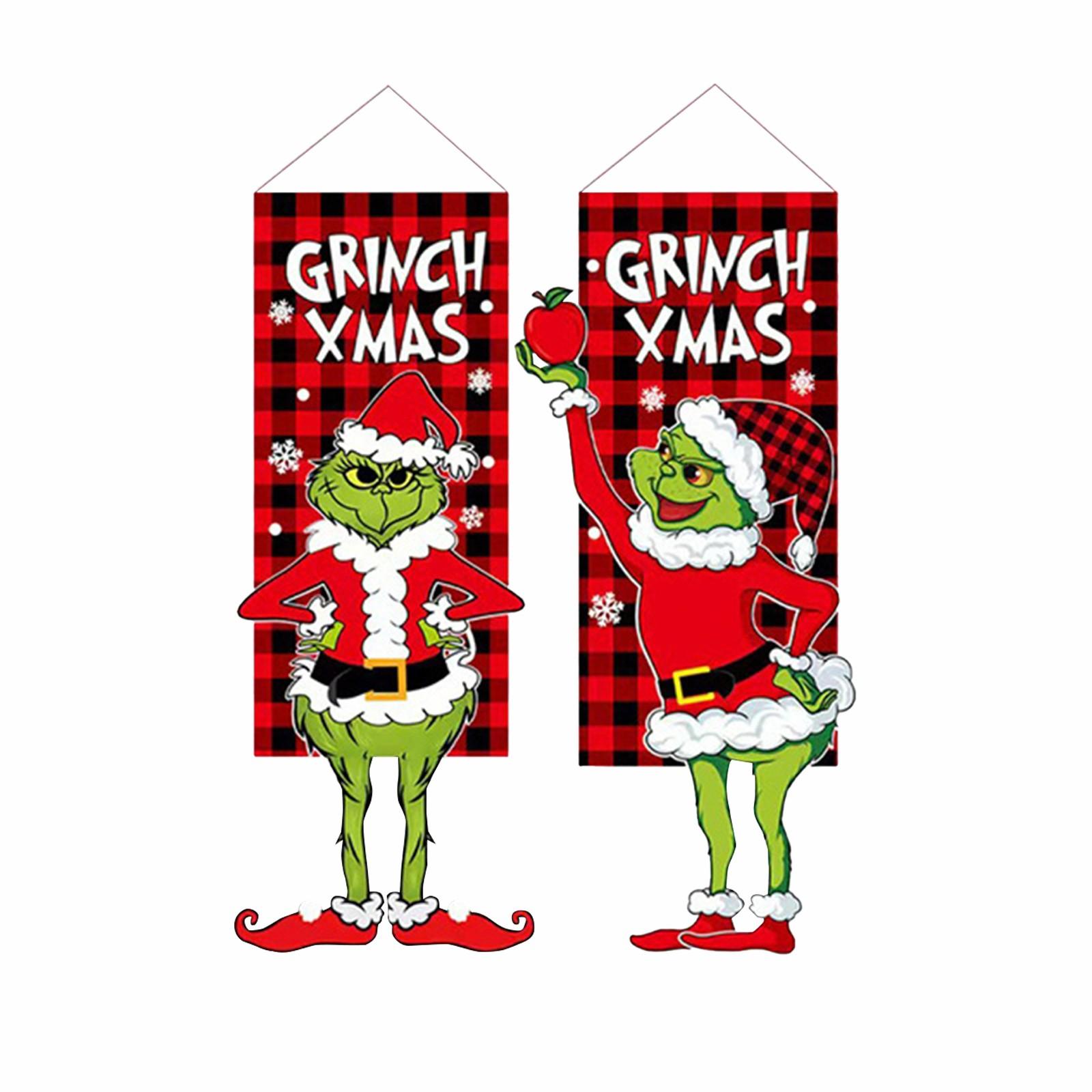 

Рождественское крыльцо, веселый рождественский подвесной баннер, рождественский баннер для двери, украшение для дома, в помещении и на улице, крыльцо, настенные праздничные принадлежности One Size белый