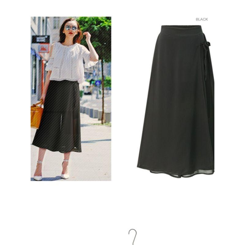 Spring and Summer Women's Clothing Casual Loose Chiffon Wide Leg Pants for Plump Girls