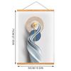Magnetisches hängendes Gemälde mit geometrischen Bildern, dekoratives Gemälde, Scroll-Fotobild mit solidem Poster-Clip, Wanddekoration