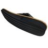 Edoten Geta Made in Genuine Hemp Zori Black Sponge Japanese Patterned Wave Size L Sandals, Japan, Outerwear, Japanese-Style Sandals, Sole,