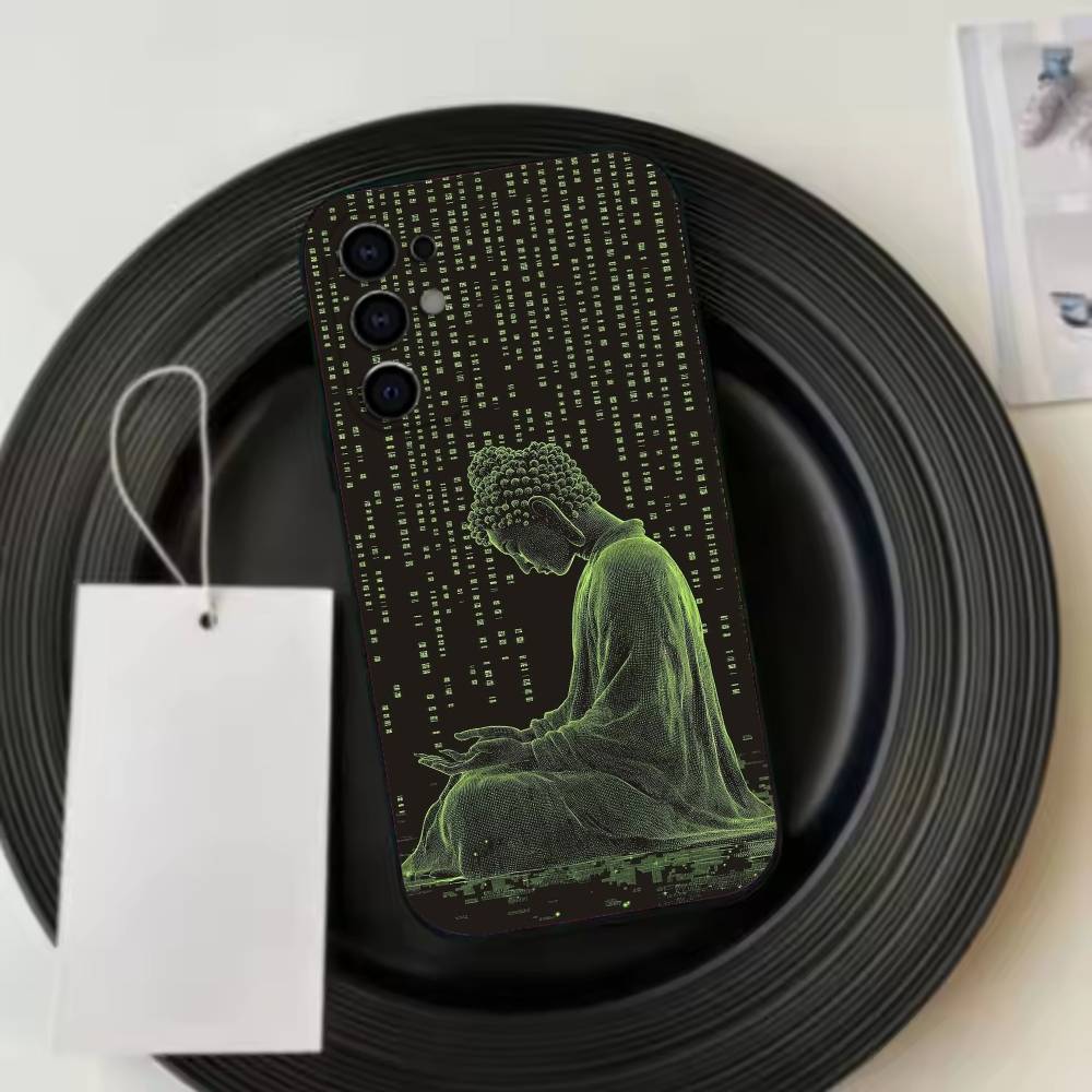Lord Lotus Buddha New High-End Phone Case For Samsung S25,S24,S21,S22,S23,S30,Ultra,S20,Plus,Fe,Lite,Note,10,Black Cover