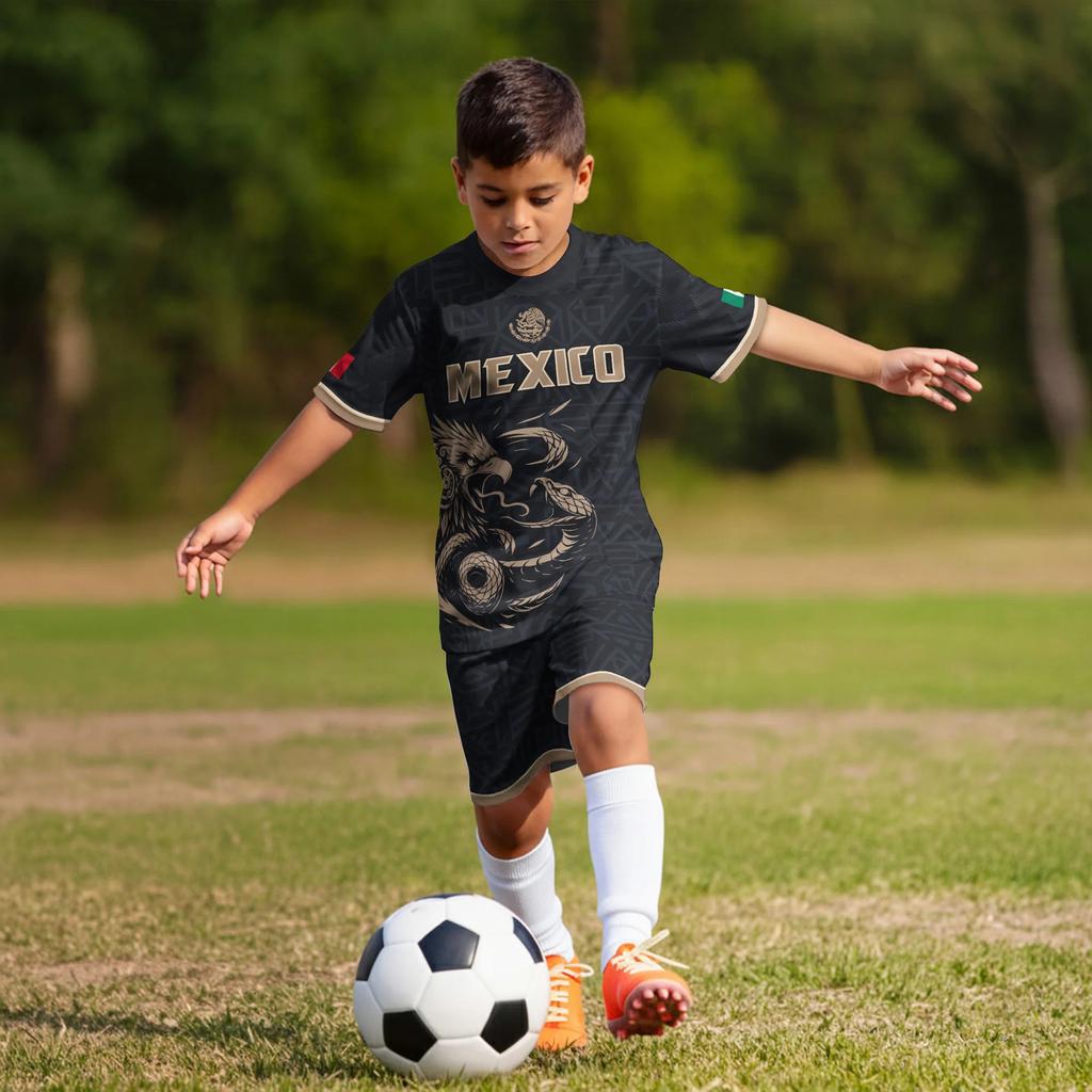 Men's Casual Short Sleeve Soccer Jersey Mexico Themed Graphic Print Lightweight Athletic Top for Sports and Leisure Wear