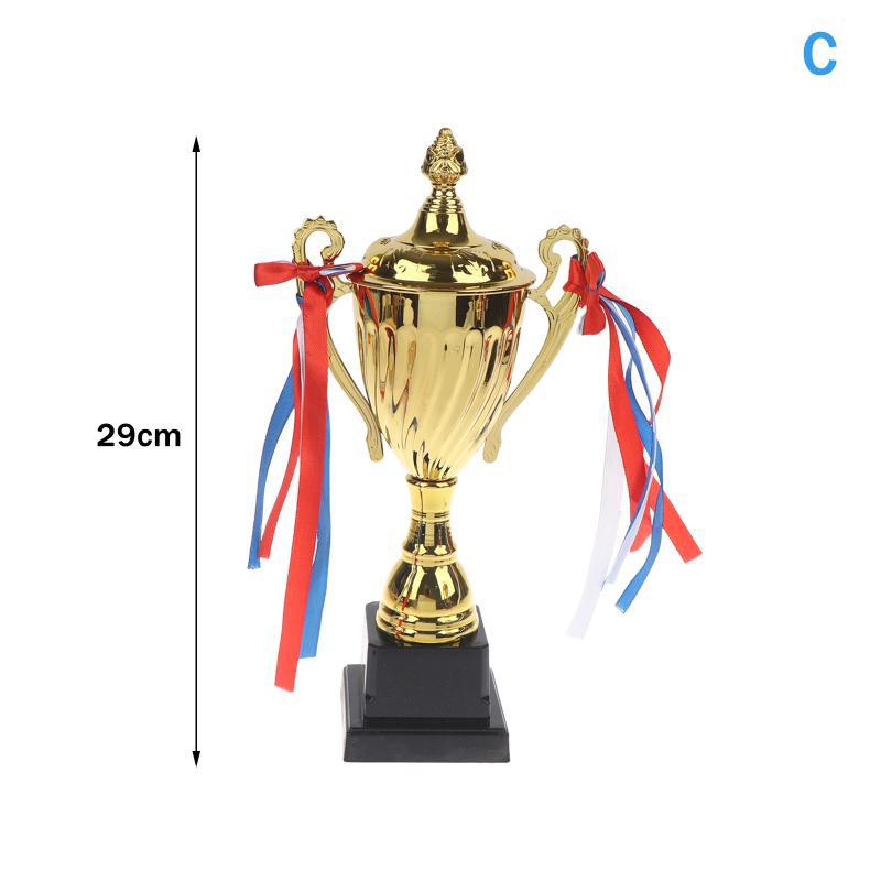 Metal Gold Trophy Cup Sports Award with Base Lid for School Sports Day Large Size Winner Souvenir
