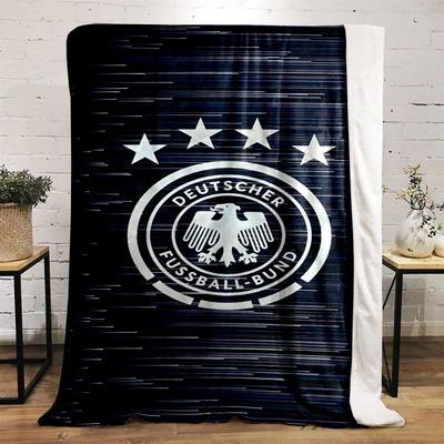 Deutscher Fußball-Bund Wappen Aufdruck Decke weich und gemütlich perfekt für Wohnzimmer Bett Sofa oder ein Nickerchen, Geschenk